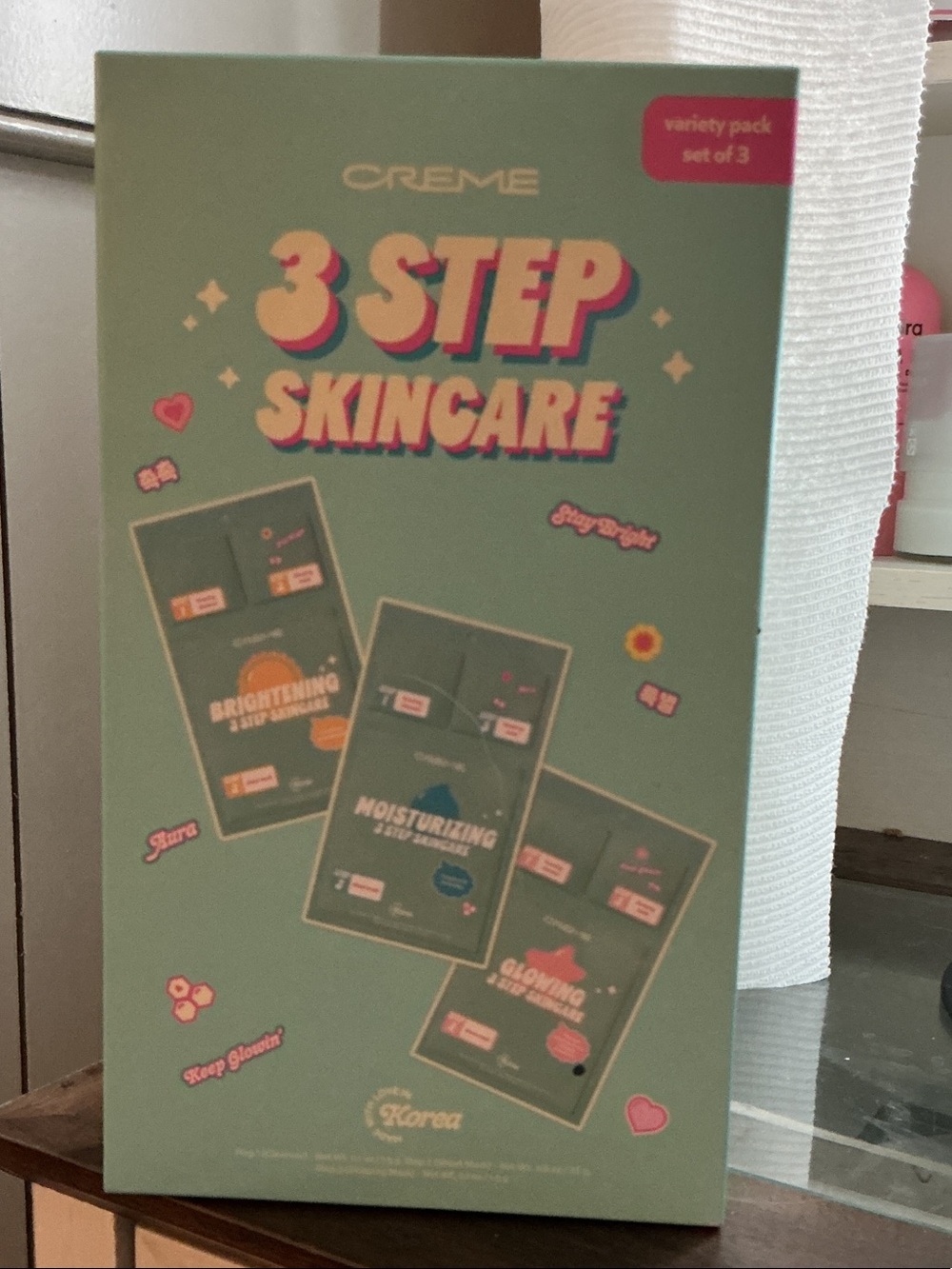 CREME 3 Step Skincare Moisturizing Set - Green